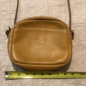 Loewe Tan Crossbody Bag with Embossed Logo